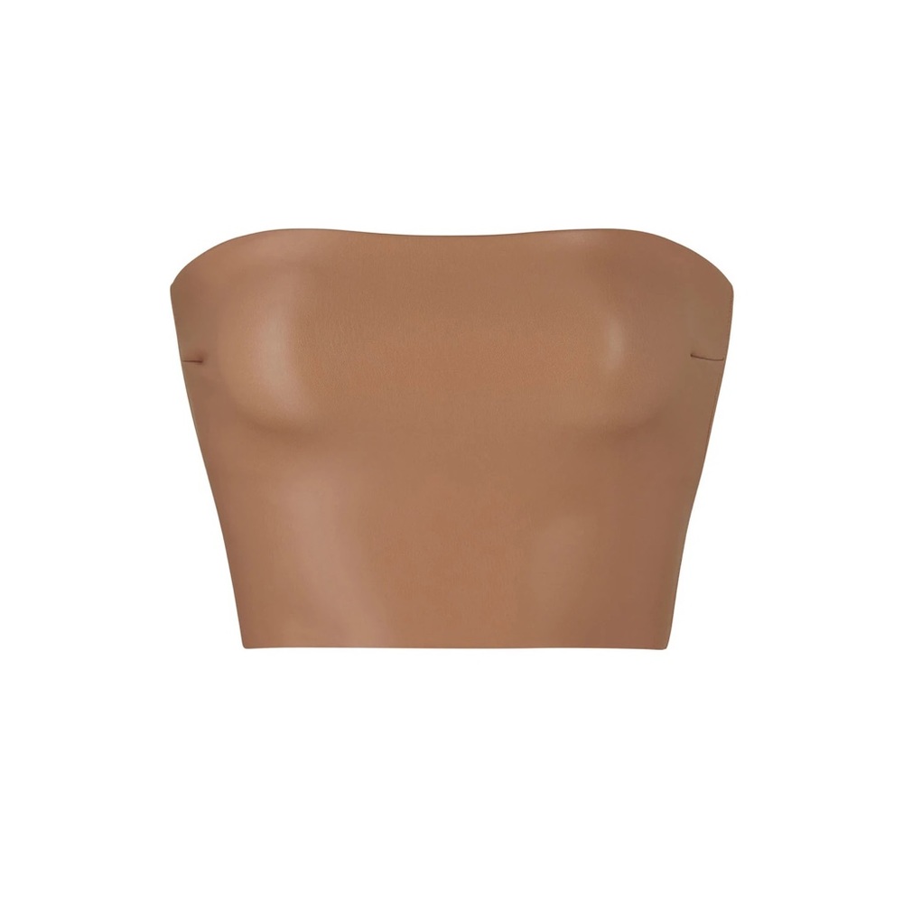 Skims FAUX LEATHER TUBE TOP